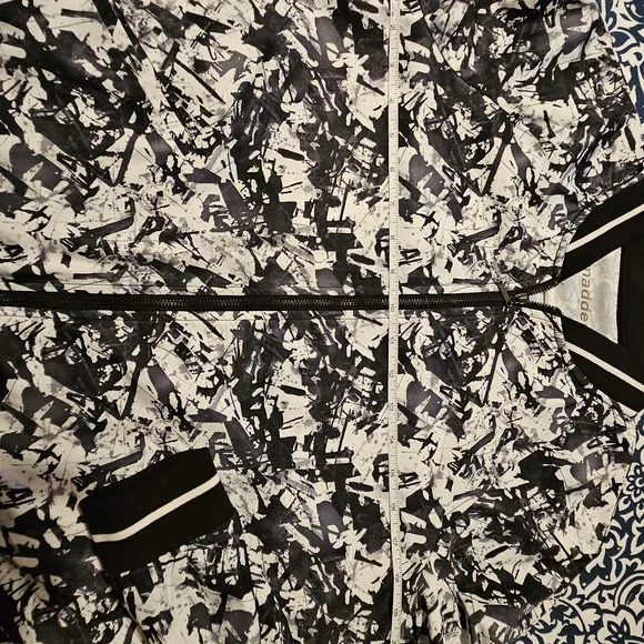 Steve Madden Black and White Bomber Jacket - Picture 3 of 3